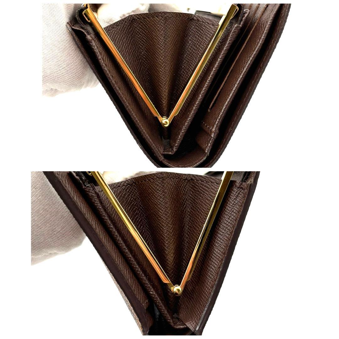 Louis Vuitton Exhibition Grade Kiss Lock Wallet Portefeuille Viennois Damier — view 7