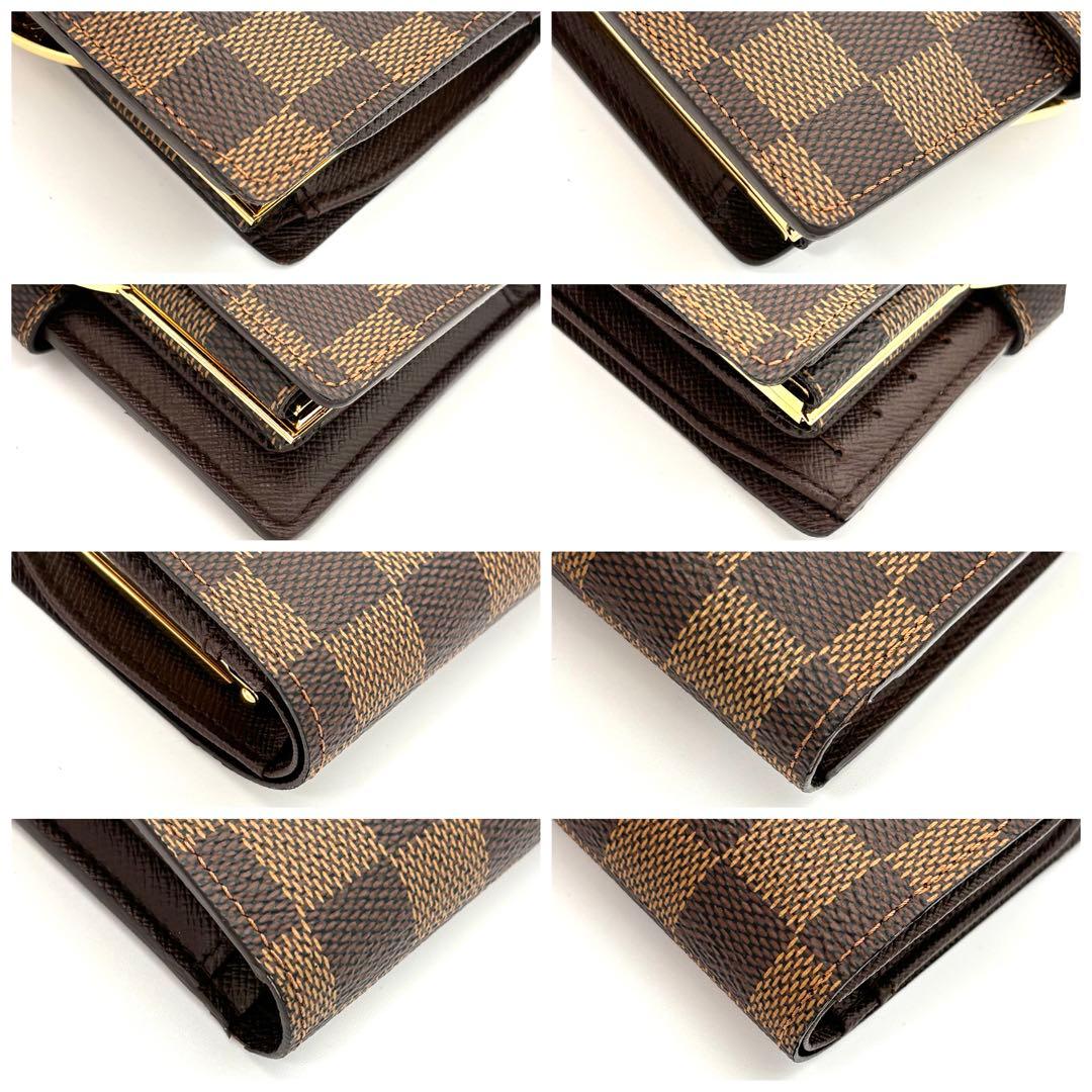 Louis Vuitton Exhibition Grade Kiss Lock Wallet Portefeuille Viennois Damier — view 8