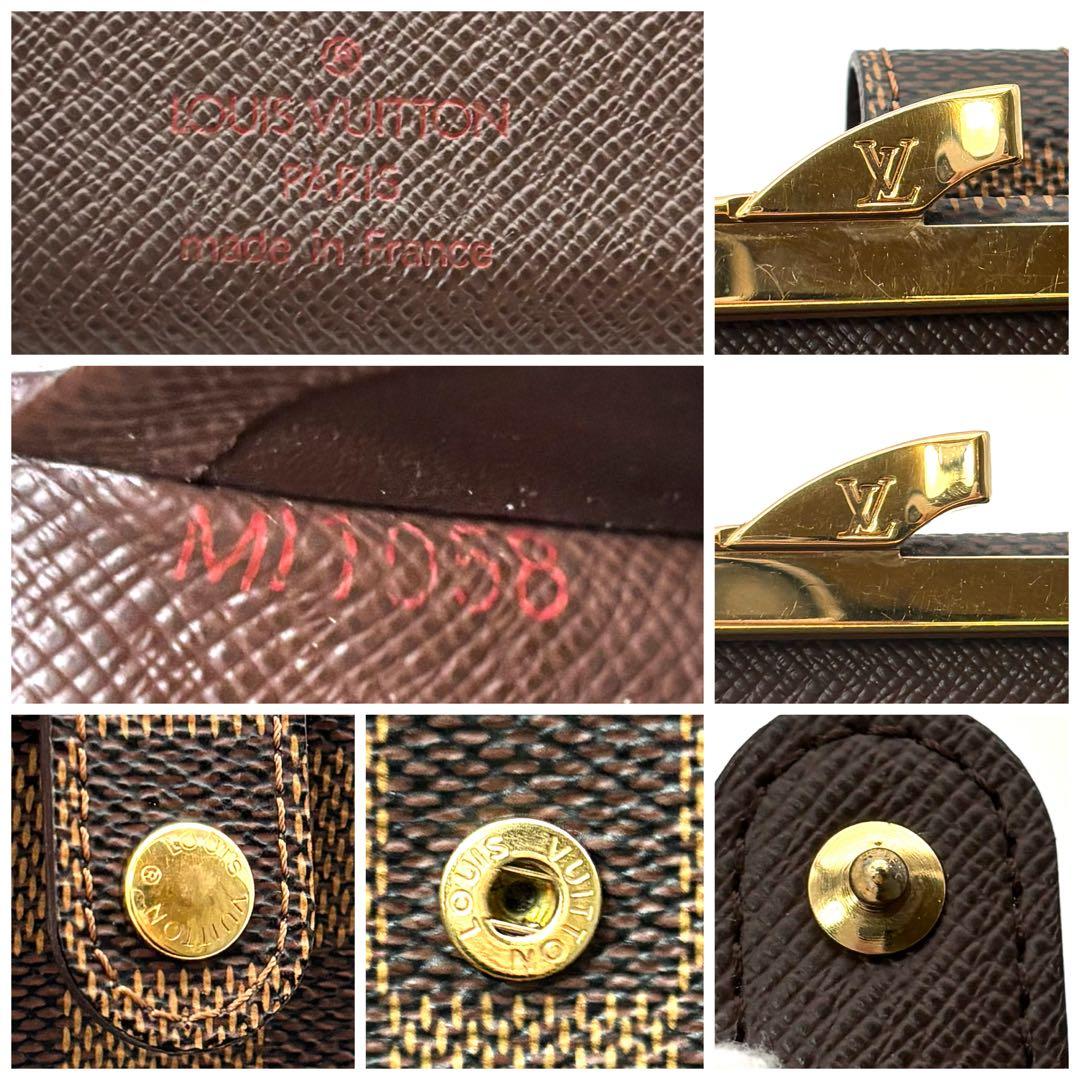 Louis Vuitton Exhibition Grade Kiss Lock Wallet Portefeuille Viennois Damier — view 9