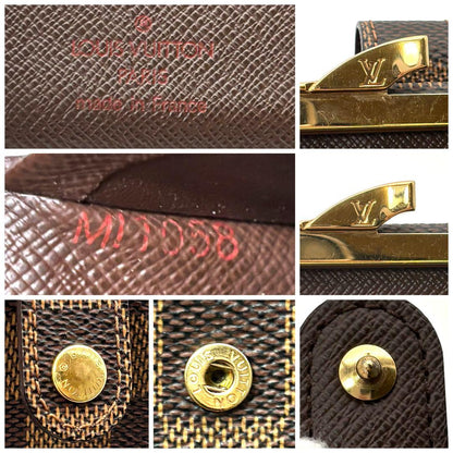Louis Vuitton Exhibition Grade Kiss Lock Wallet Portefeuille Viennois Damier — view 9