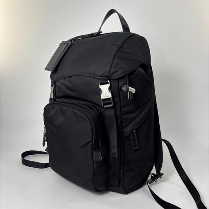 Prada Tessuto Nylon Backpack Black — view 2