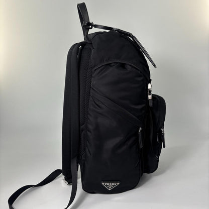 Prada Tessuto Nylon Backpack Black — view 4