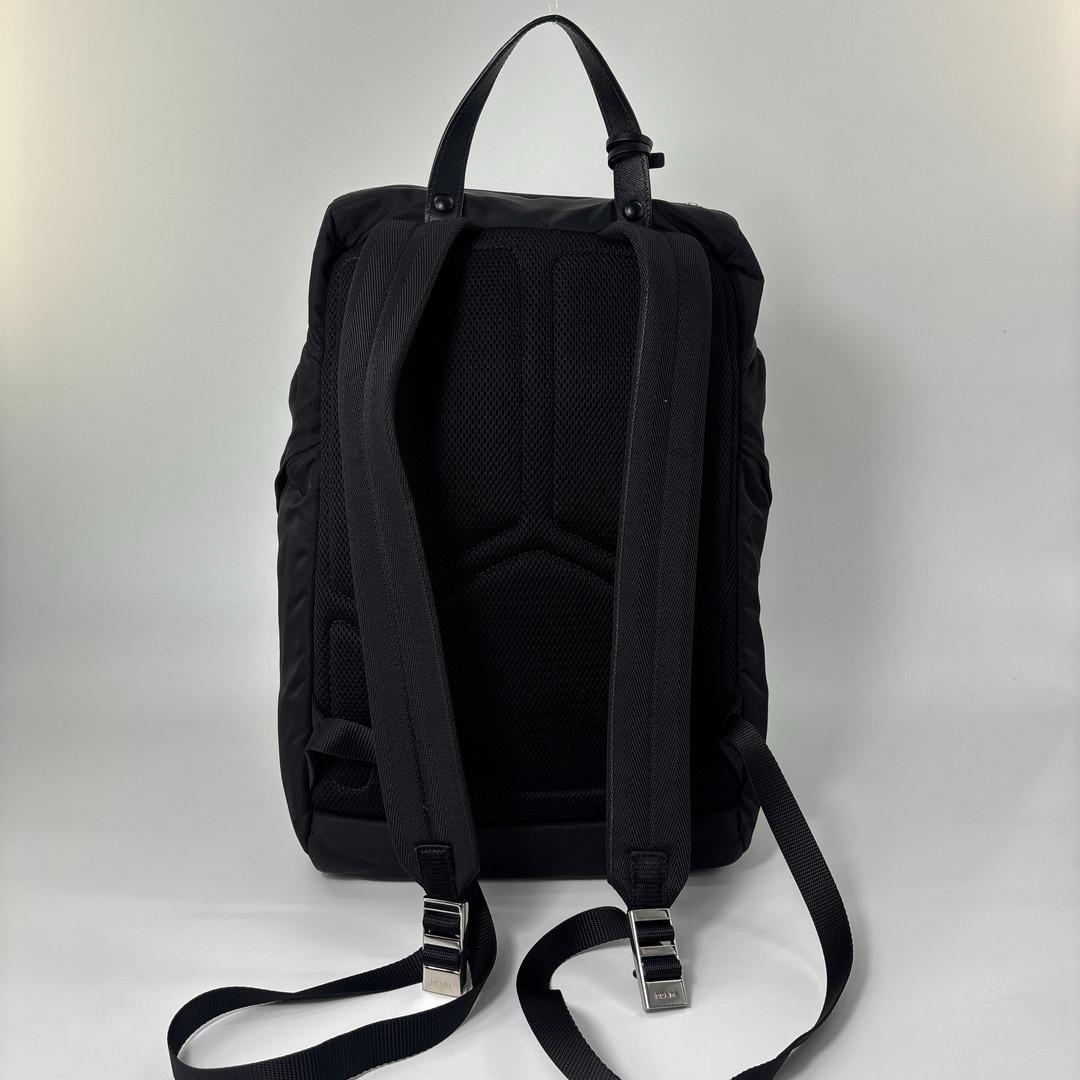 Prada Tessuto Nylon Backpack Black — view 5