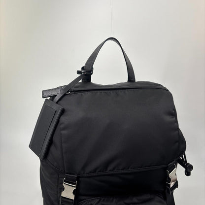 Prada Tessuto Nylon Backpack Black — view 7