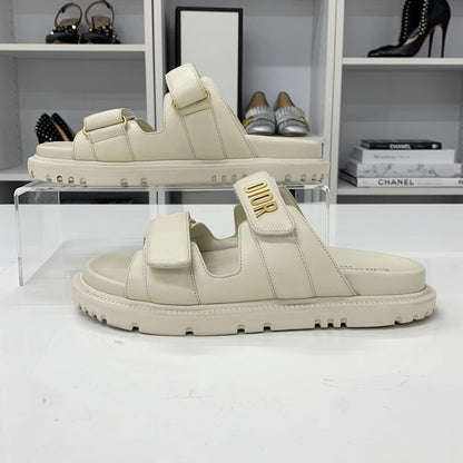 Dior Act Lambskin Velcro Strap Sandals