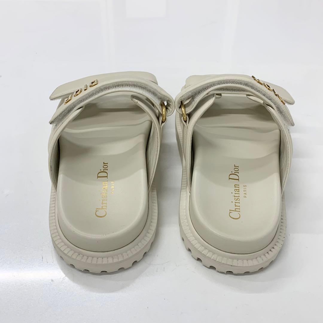 Dior Act Lambskin Velcro Strap Sandals