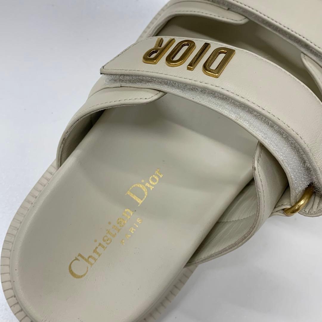 Dior Act Lambskin Velcro Strap Sandals
