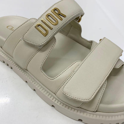 Dior Act Lambskin Velcro Strap Sandals