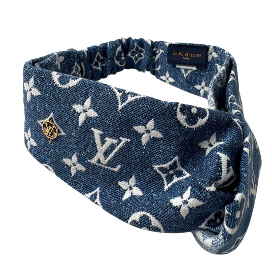 Louis Vuitton Denim Blue Monogram Headband