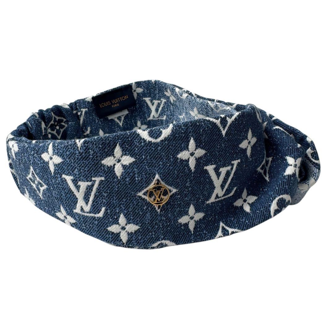 Louis Vuitton Denim Blue Monogram Headband — view 3