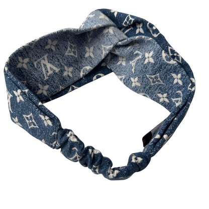 Louis Vuitton Denim Blue Monogram Headband — view 5
