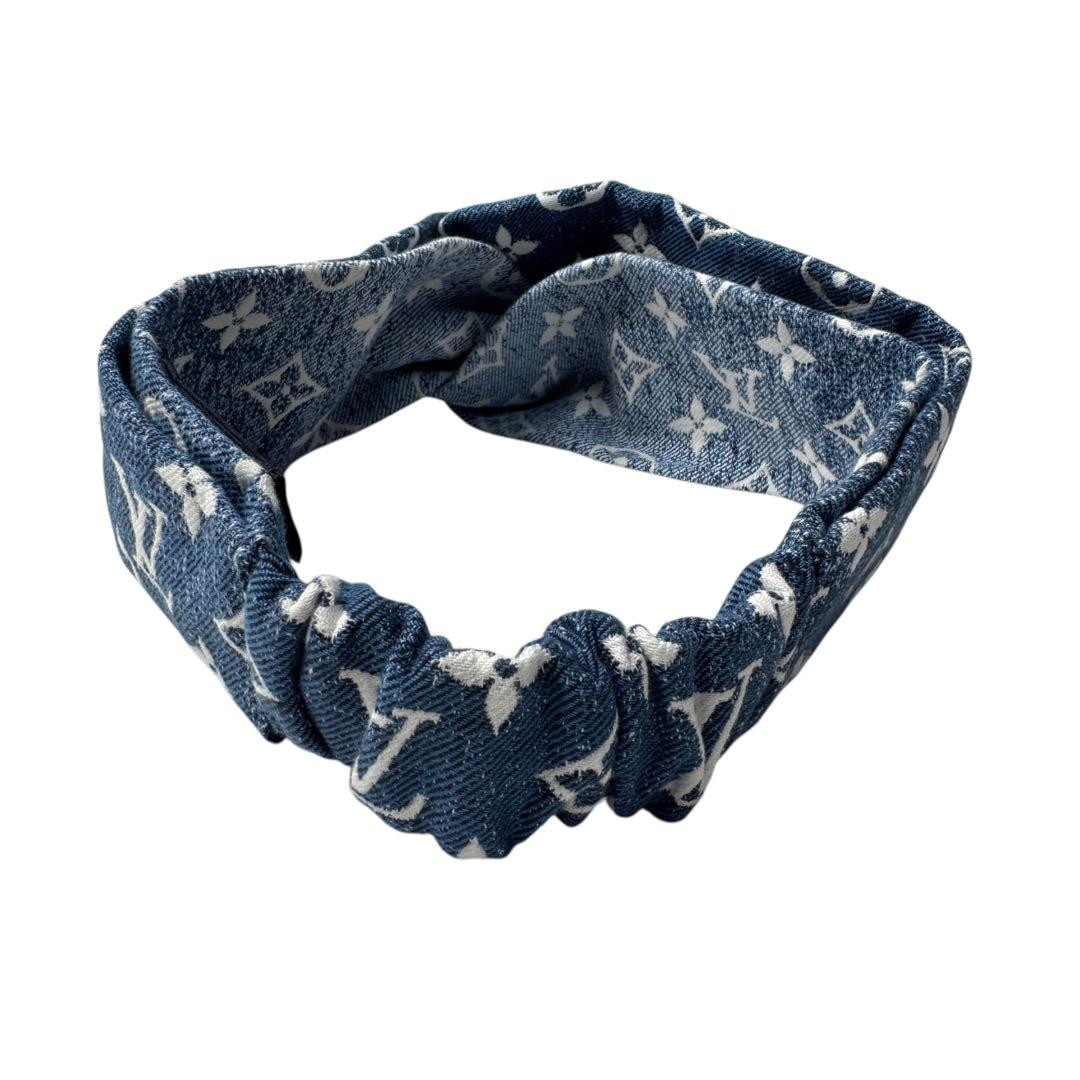 Louis Vuitton Denim Blue Monogram Headband — view 6