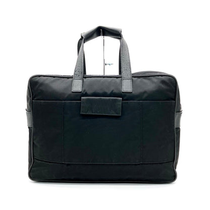 Prada 2-way Bag Business Bag Triangle Logo Plate Nylon Black