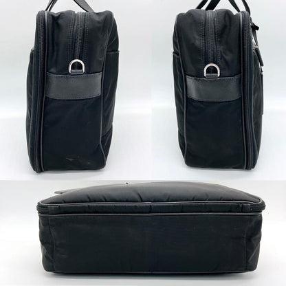 Prada 2-way Bag Business Bag Triangle Logo Plate Nylon Black