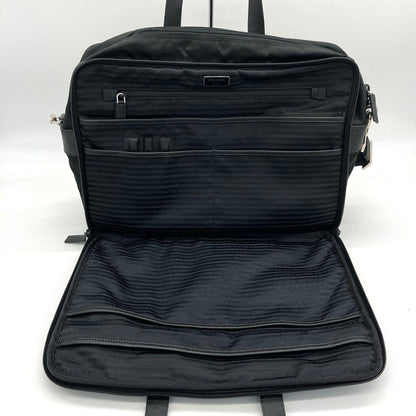 Prada 2-way Bag Business Bag Triangle Logo Plate Nylon Black