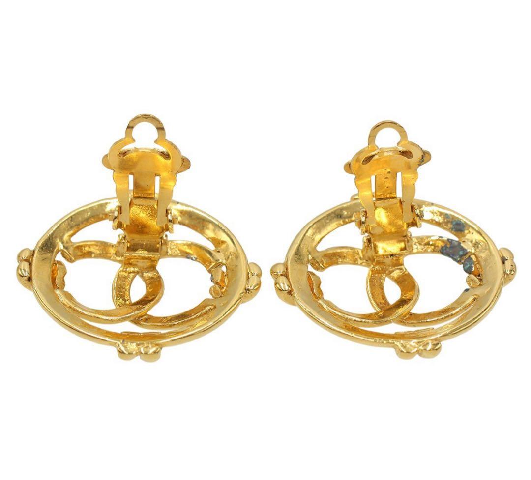 Chanel Coco Mark Circle Earrings