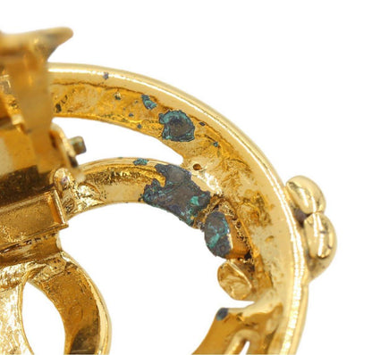 Chanel Coco Mark Circle Earrings