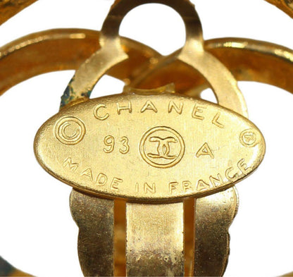 Chanel Coco Mark Circle Earrings