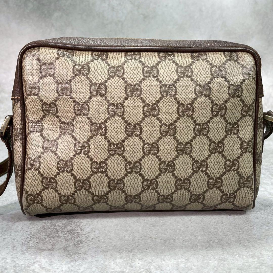 Gucci GG Sherry Line Shoulder Bag Brown Leather — view 3