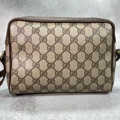 Gucci GG Sherry Line Shoulder Bag Brown Leather — view 3