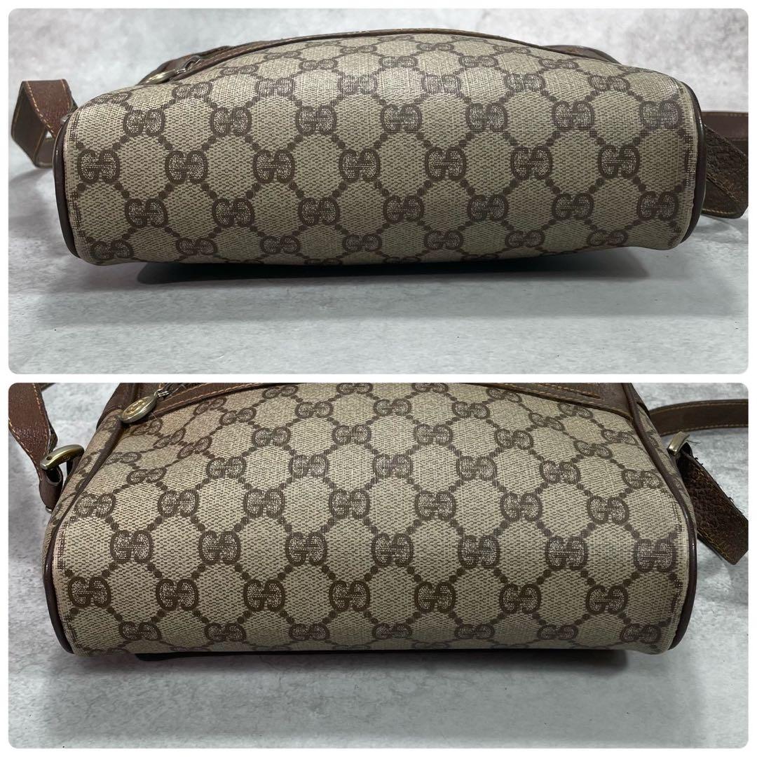 Gucci GG Sherry Line Shoulder Bag Brown Leather — view 8