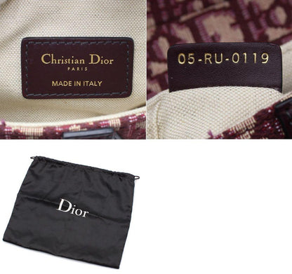 Unused Christian Dior Oblique Jacquard Saddle Bag