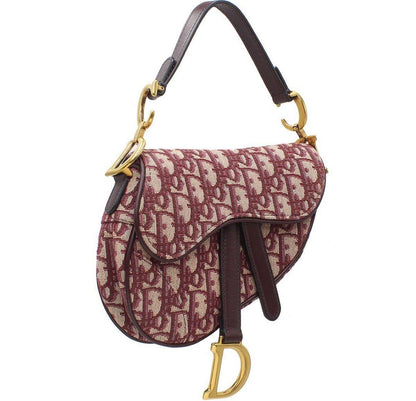 Unused Christian Dior Oblique Jacquard Saddle Bag