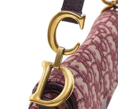 Unused Christian Dior Oblique Jacquard Saddle Bag