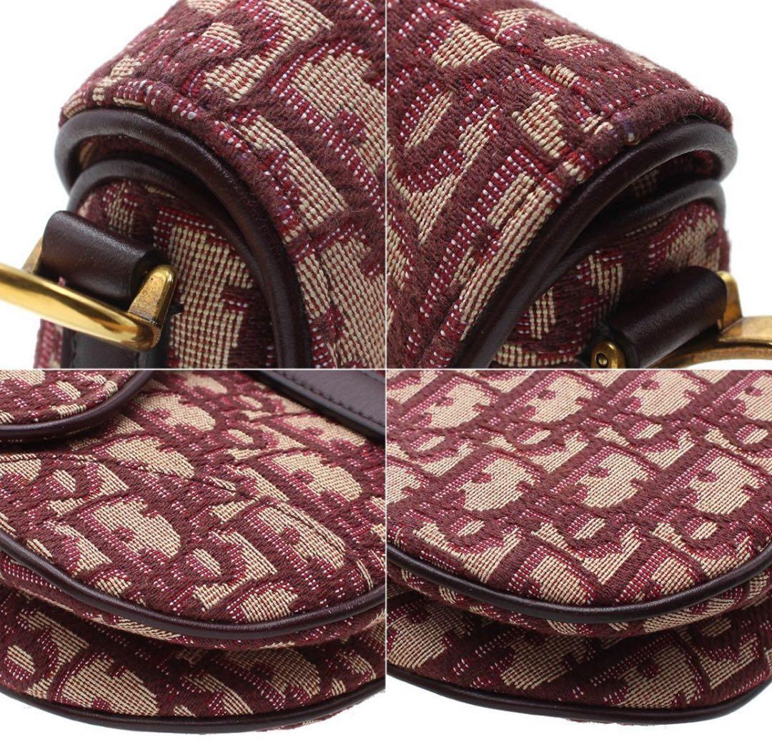 Unused Christian Dior Oblique Jacquard Saddle Bag