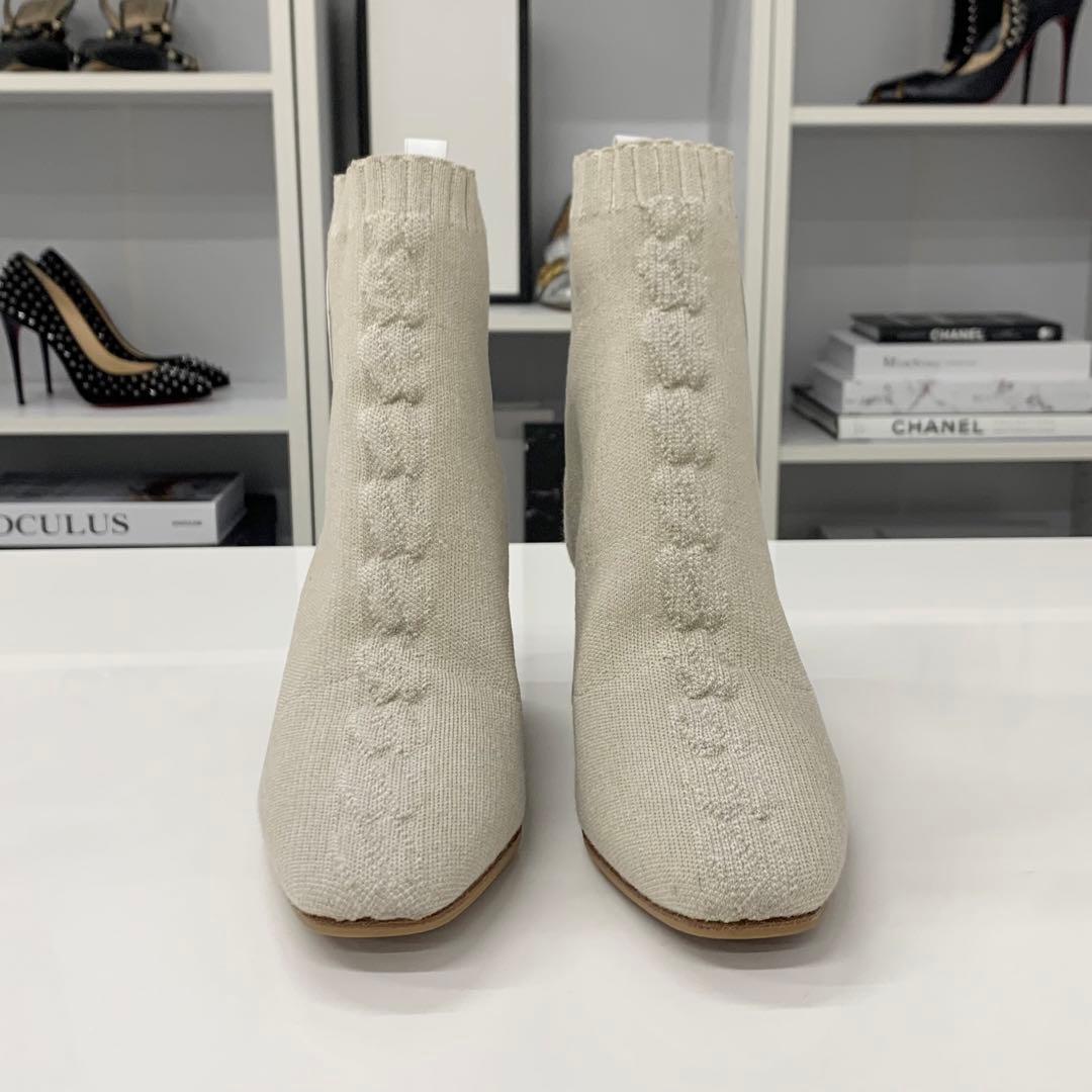 Hermes Volver Knit Leather Ex-Libris Short Boots — view 4