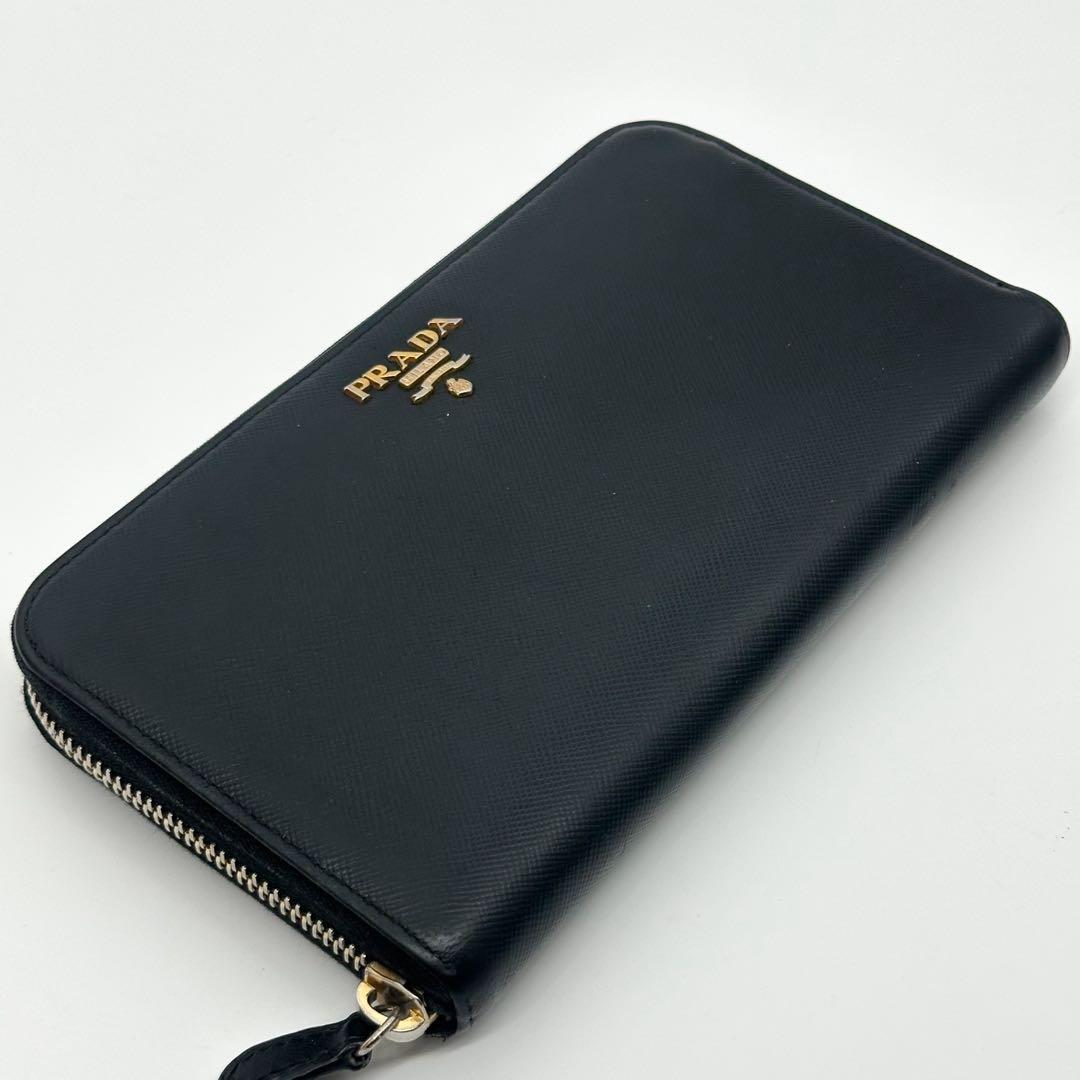 Prada Saffiano Zip Around Wallet Leather — view 4
