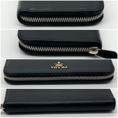 Prada Saffiano Zip Around Wallet Leather — view 6