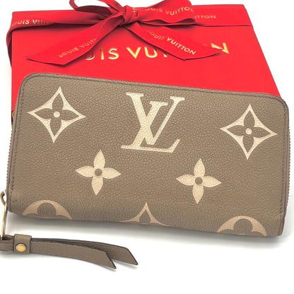 Louis Vuitton Wallet Zippy Bicolor Beige White