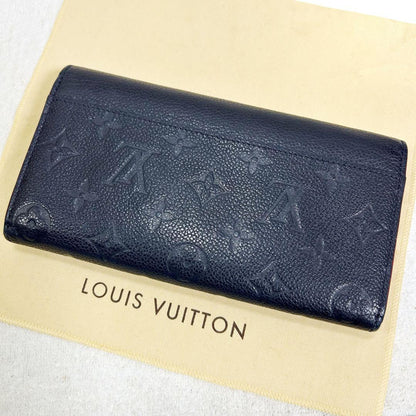 Louis Vuitton Portefeuille Sarah Marline Rouge Long Wallet Empreinte