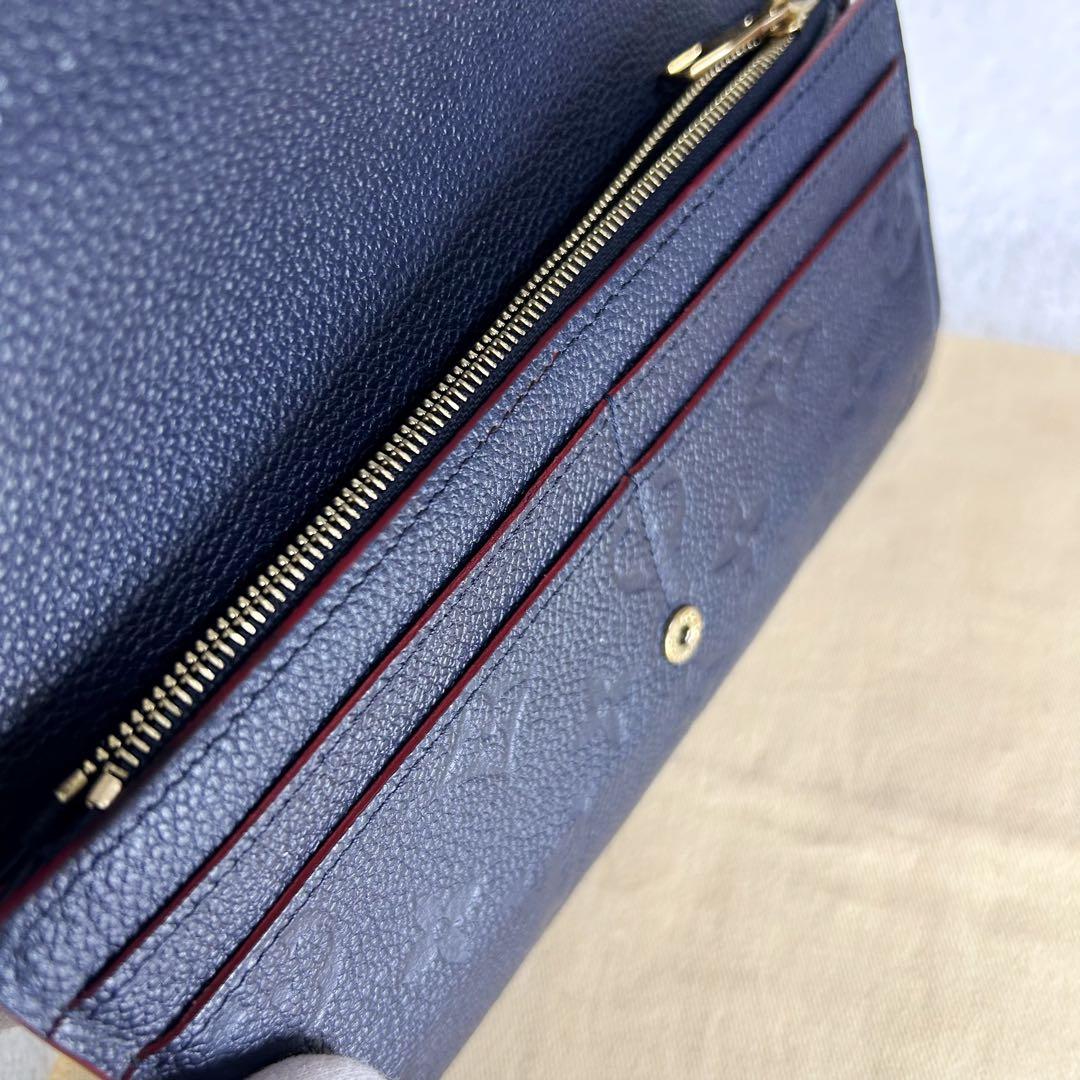 Louis Vuitton Portefeuille Sarah Marline Rouge Long Wallet Empreinte