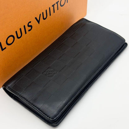 Louis Vuitton Portefeuille Brazza Damier Infini Bifold Leather Wallet — view 4