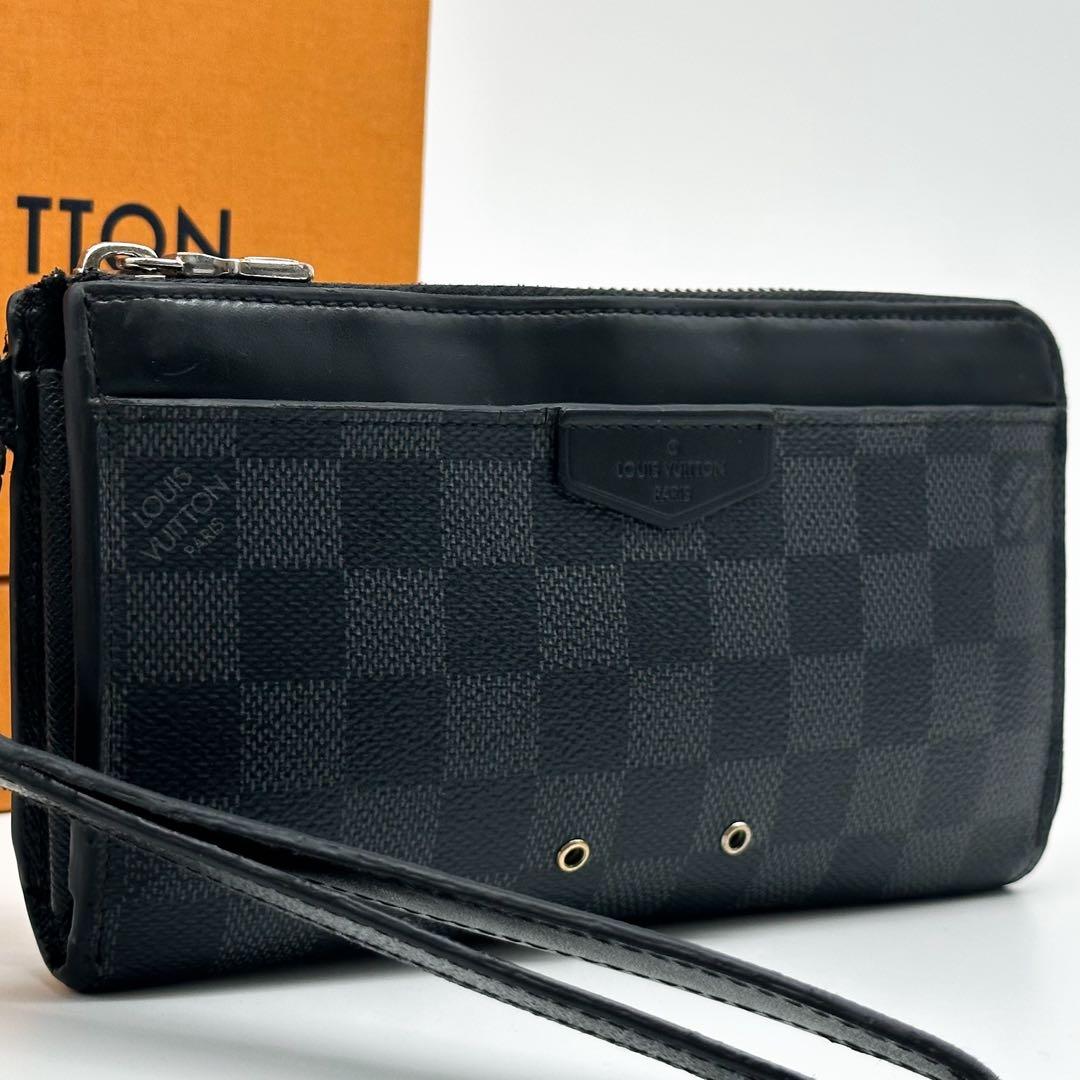 Louis Vuitton Zippy Dragonne Damier Graphite Round Wallet