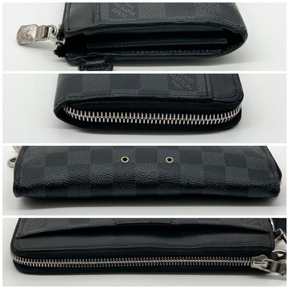 Louis Vuitton Zippy Dragonne Damier Graphite Round Wallet — view 4