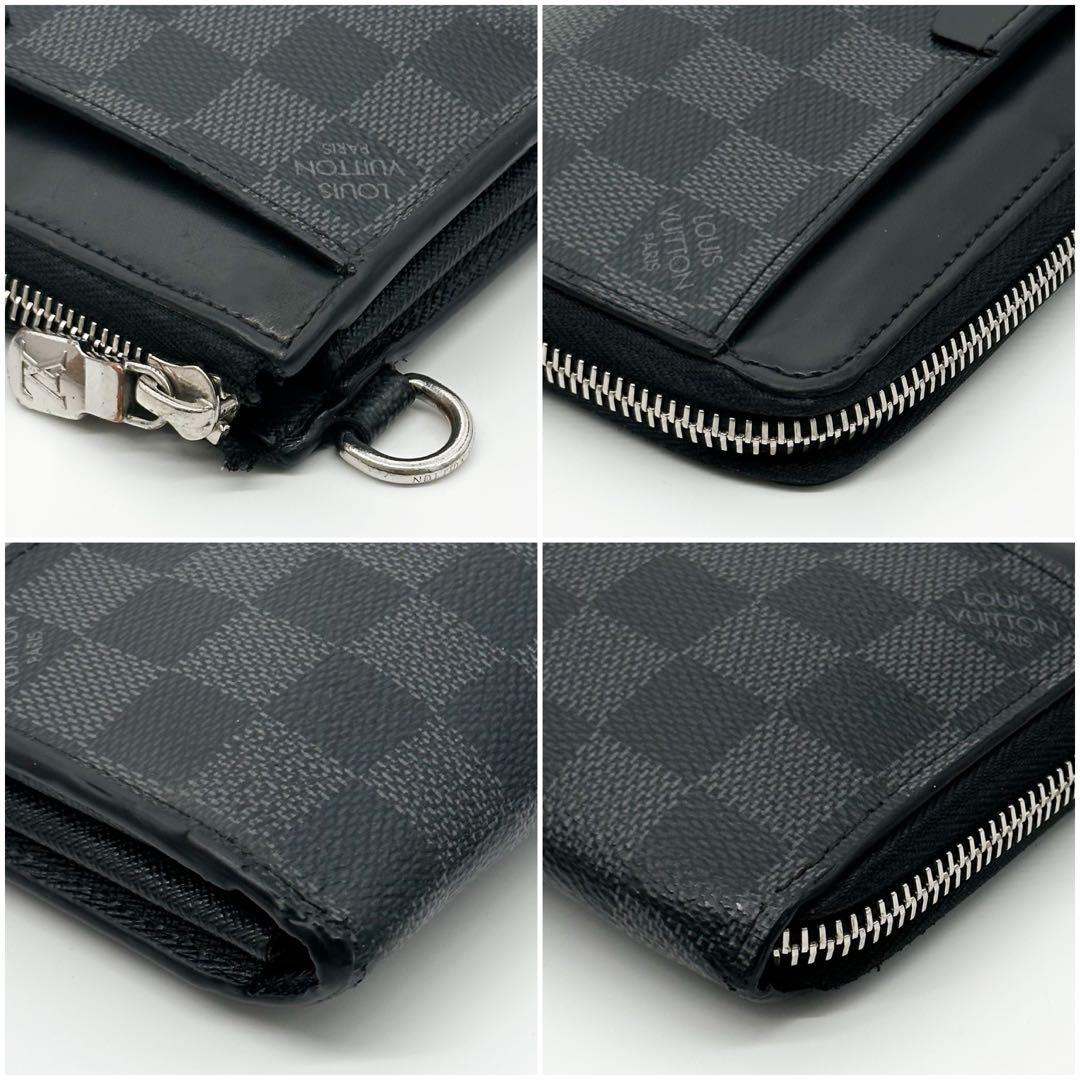 Louis Vuitton Zippy Dragonne Damier Graphite Round Wallet — view 5