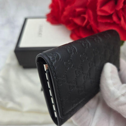 Gucci Micro Guccissima Key Case 6 Rows GG Black Key Holder — view 4
