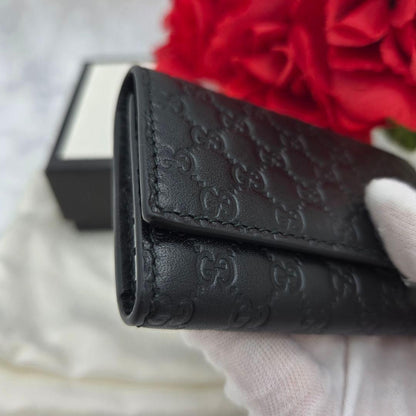 Gucci Micro Guccissima Key Case 6 Rows GG Black Key Holder — view 5