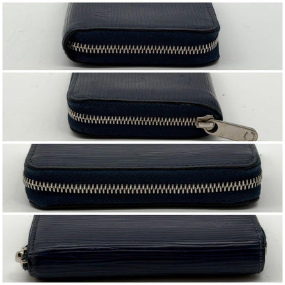 Louis Vuitton Zippy Coin Purse Epi Navy Compact Leather — view 4