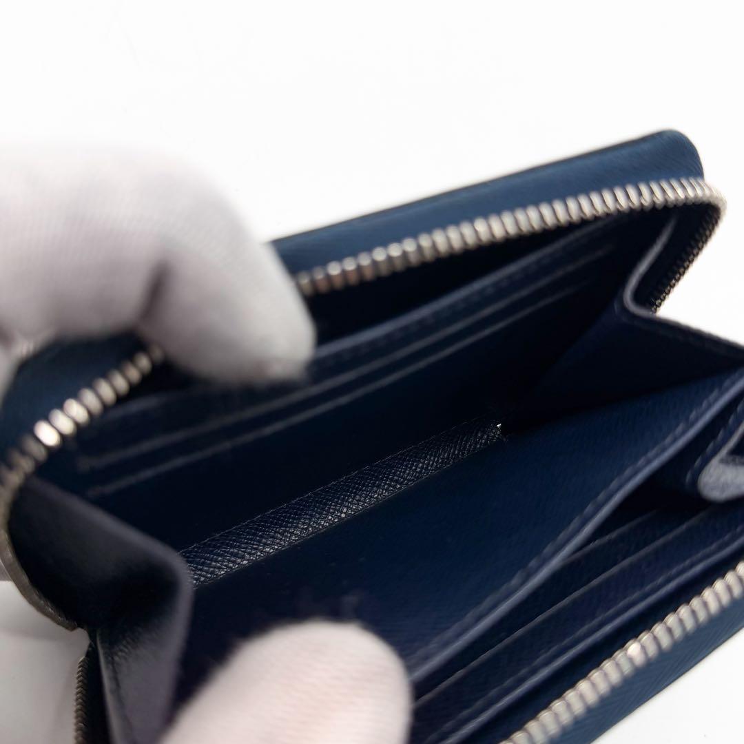 Louis Vuitton Zippy Coin Purse Epi Navy Compact Leather — view 7