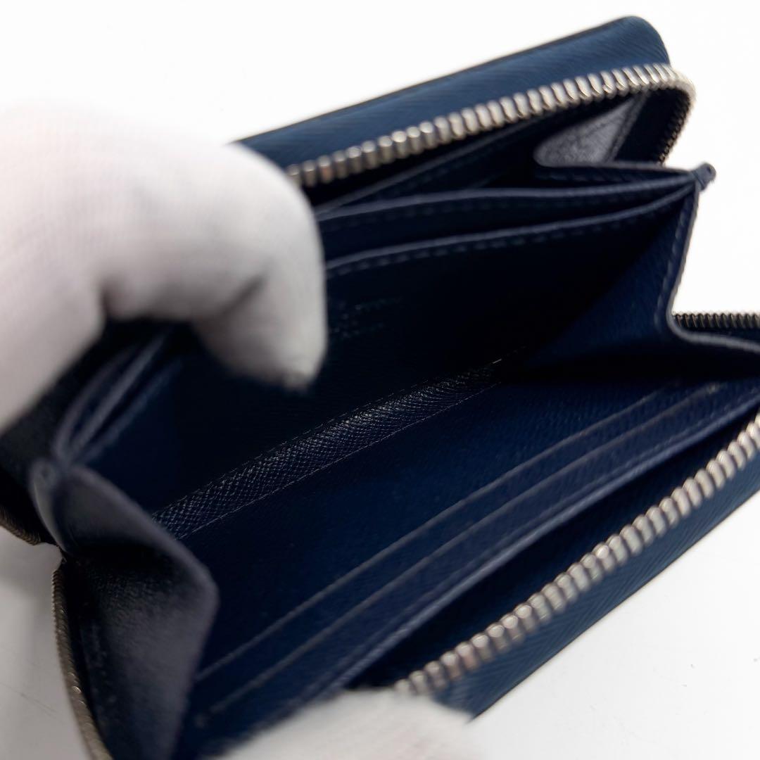 Louis Vuitton Zippy Coin Purse Epi Navy Compact Leather — view 8