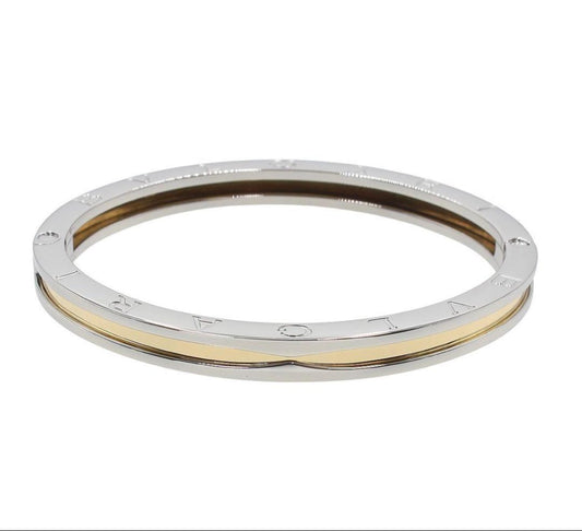 Bvlgari SS 18k Yellow Gold B.zero1 Bangle Bracelet