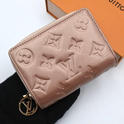 Louis Vuitton Monogram Embossed Portefeuille Lou Rose Gold Wallet
