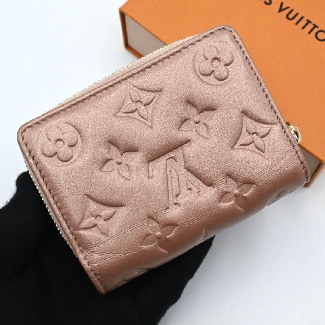 Louis Vuitton Monogram Embossed Portefeuille Lou Rose Gold Wallet — view 2