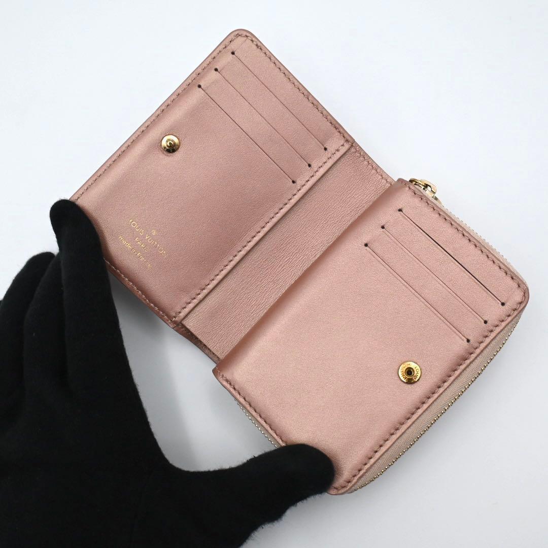 Louis Vuitton Monogram Embossed Portefeuille Lou Rose Gold Wallet — view 3