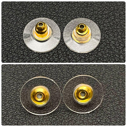 Chanel CC Logo Earrings Clear Icon Gold Coco — view 5