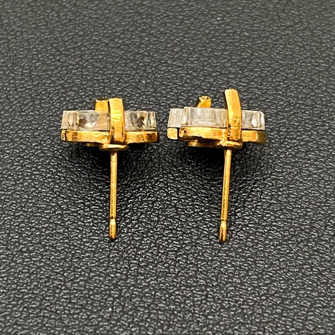 Chanel CC Logo Earrings Clear Icon Gold Coco — view 6